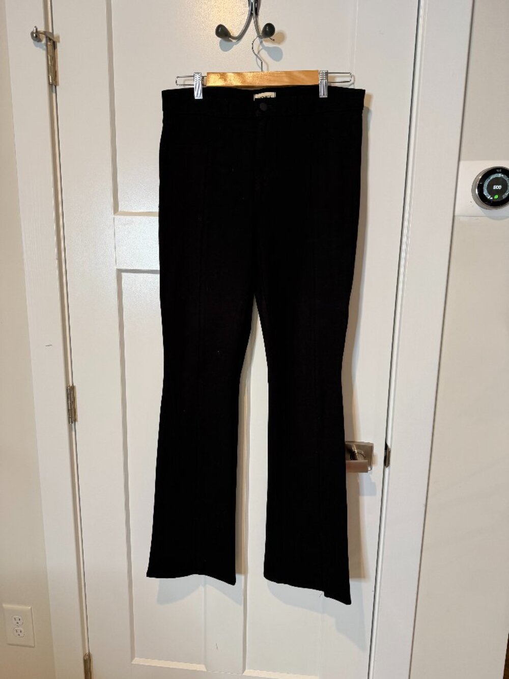 L'Agence Split Hem Bootcut Black Pant Size 30